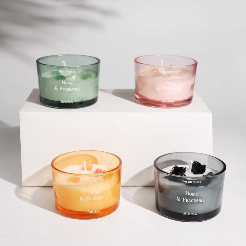 Aroma Candle Gift Box Soybean Wax aron Series New Cute Scented Jar
