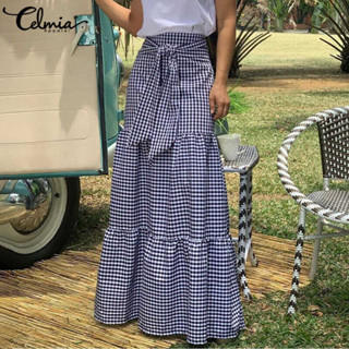 ZNAZEA Women High Waist Pleated Skirt Beach Swing Long Maxi Dress Cocktail  Skirt