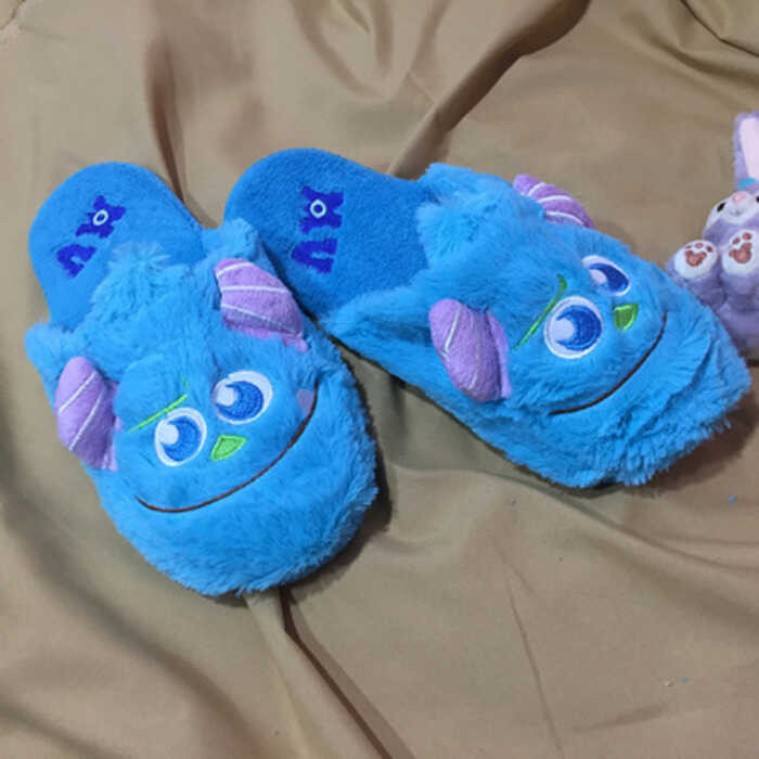 유 Monsters University Sulley Sullivan Mike Wazowski Plush Slippers For ...