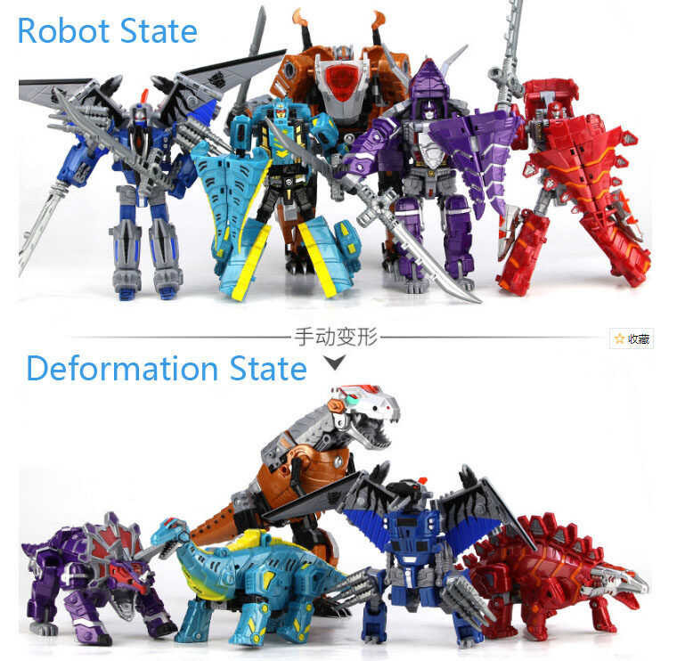 Anabelsun 5 In 1 Action Figure Transformation Robot Children Toys Gifts ...