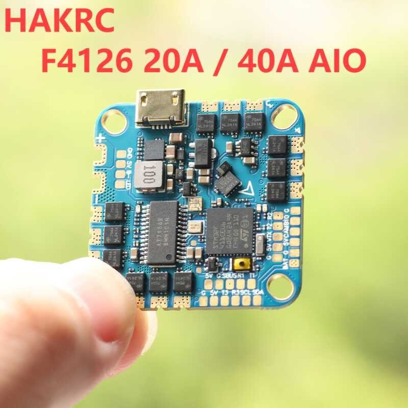 HAKRC F4126 20A/40A AIO ICM42688 F411 Flight Controller BLHELI_S 2-4s ...