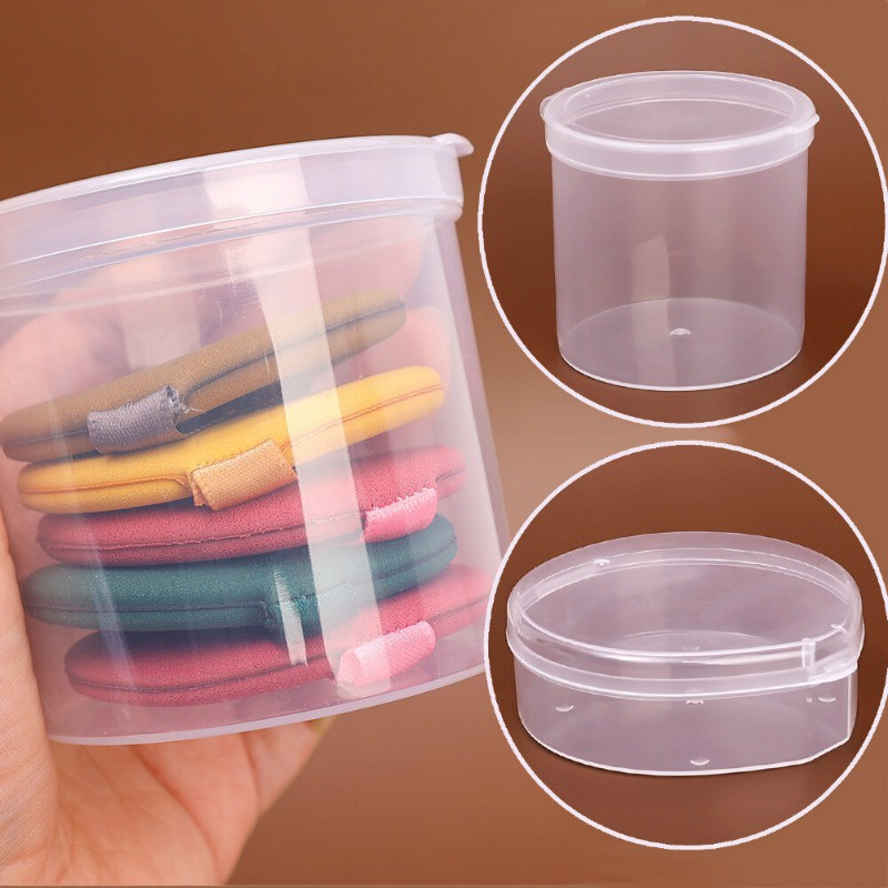 Double Folding Transparent Powder Puff Box- Air Cushion Powder Puff ...