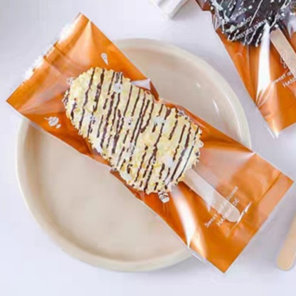 100pcs Graham Bar Packaging 8x19 Ice Cream Plastic Packaging for Gaham ...