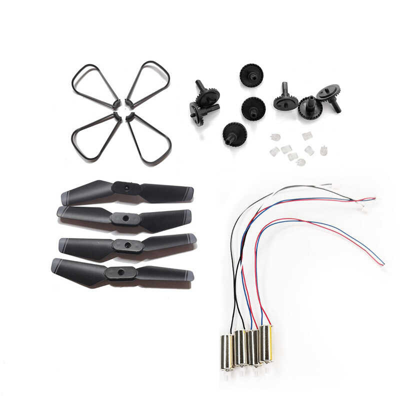 Kit 4 Motori Di Ricambio Per Droni E58, M68, S168 - 2 CW (Rosso/Blu) E 2 CCW (Nero) - Parti Di Ricambio Per Quadricottero