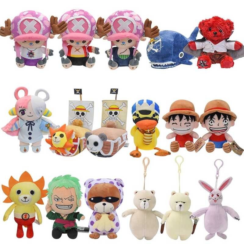 One Piece Soft Plush Toys Luffy Chopper Zoro Uta Thousand Sunny Going