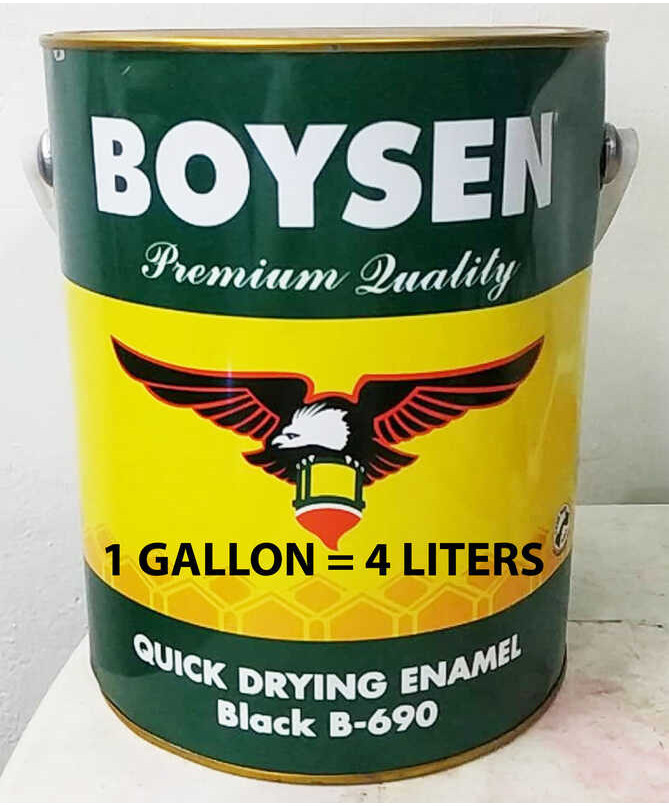 BOYSEN QDE BLACK B-690 ( 1 GALLON ) FOR WOOD AND METAL