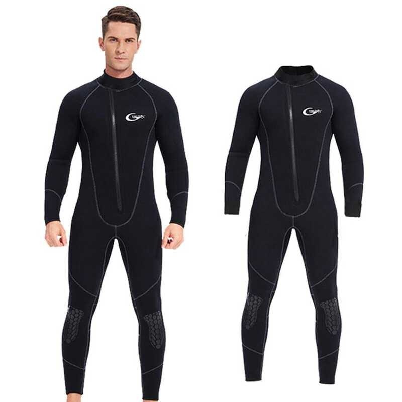 5 mm Neoprene Men Wetsuit Buong Bodysuit Rond Front Zipper Neck Diving ...