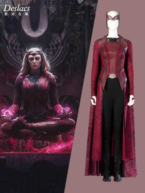 Witch Crimson Wanda cosplay costume, Doctor Strange, Multiverse, same ...