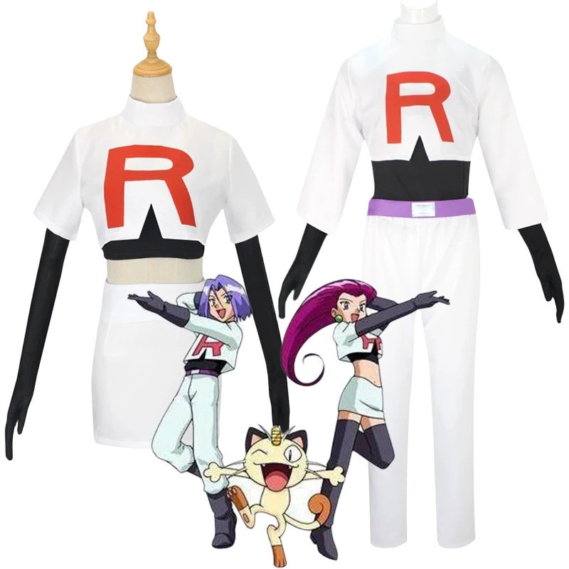 Anime Rockets Cosplay Costume James Kojiro Jessie Musashi Cosplay ...