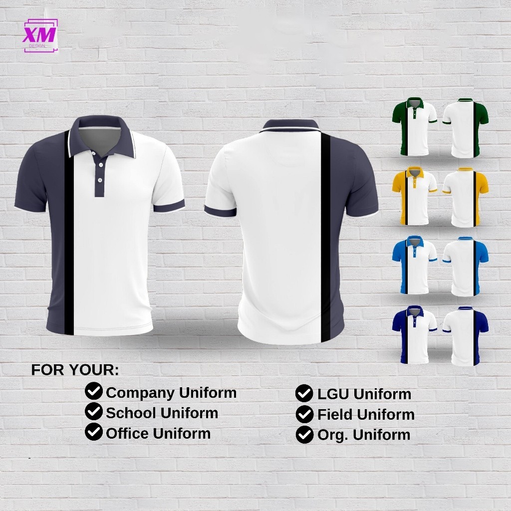 New Combination Customized Tricolor Rectilinear shape Polo Shirt ...