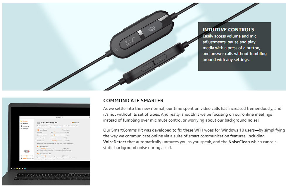Creative Chat USB On-Ear Headset with Swivel-to-Mute Noise-Cancelling ...