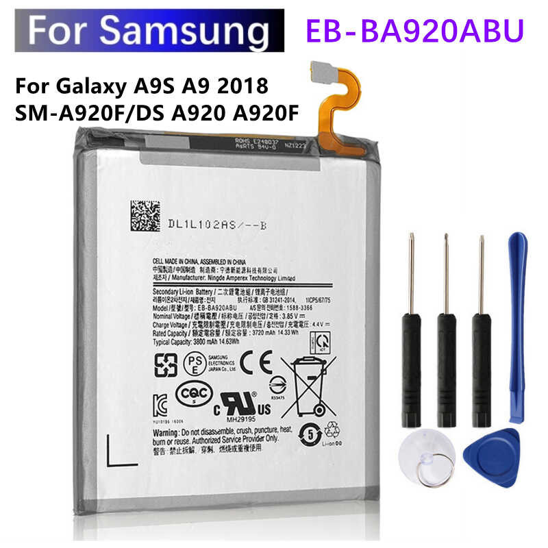 Eb-Ba920abu 3800 Mah Battery For Samsung Galaxy A9 2018 A9s A9 Star Pro ...