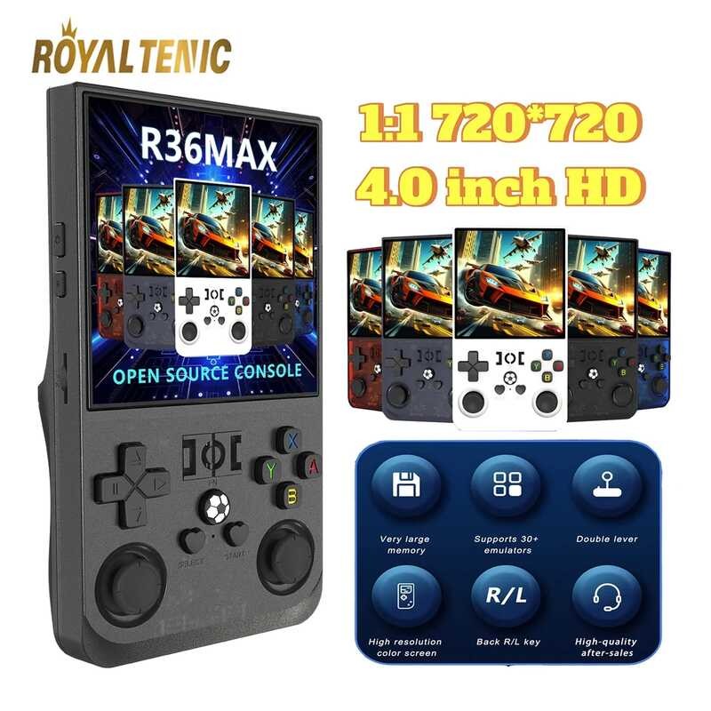 R36max 128G Handheld Game Consol 4.0Inch Big Screen 21000+Games PK R36s ...