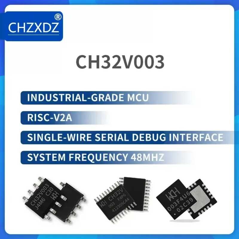 Ch32v003 50Pcs/Lot Industrial-Grade Mcu, Risc-V2a, Single-Wire Serial ...