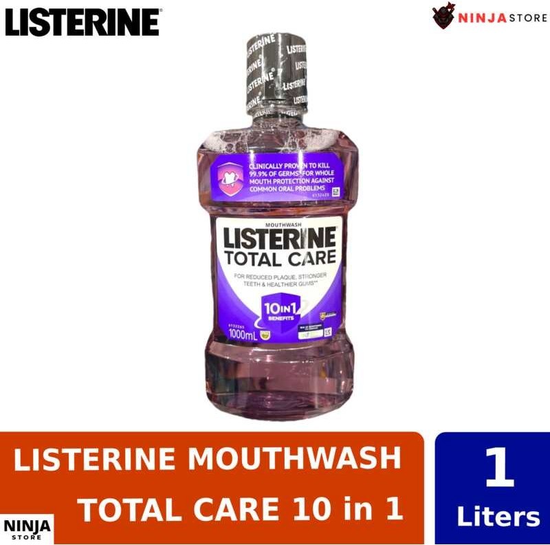 Listerine Total Care Mouthwash/Mouth Rinse, 10 in 1 Benefits, 1 Liters Shopee Philippines