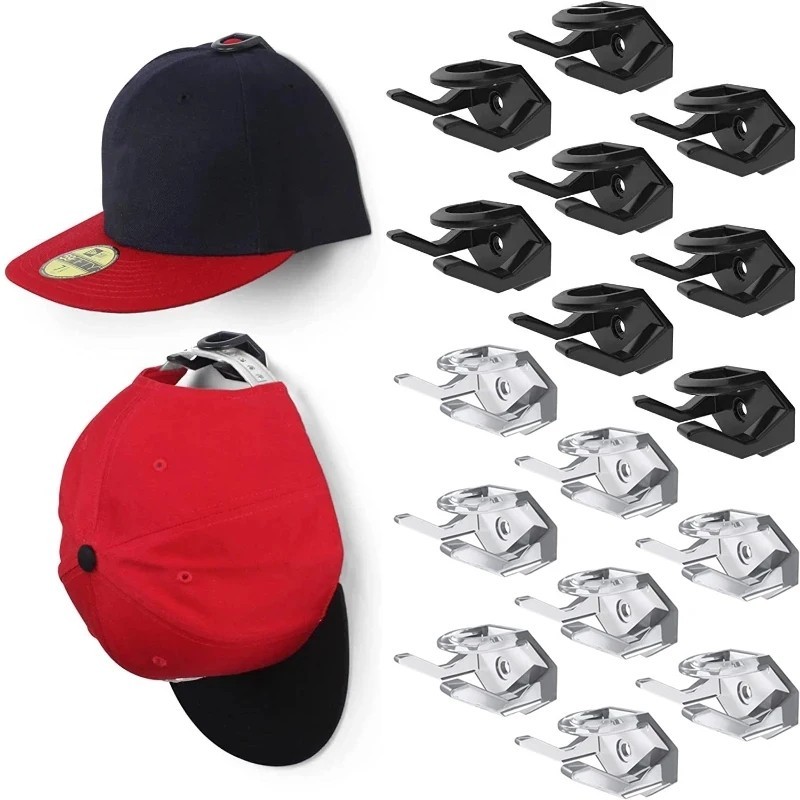 Wall Mounted Hat Hanging Rack - Cabinet Door ABS Hook - Bonnet Anti ...