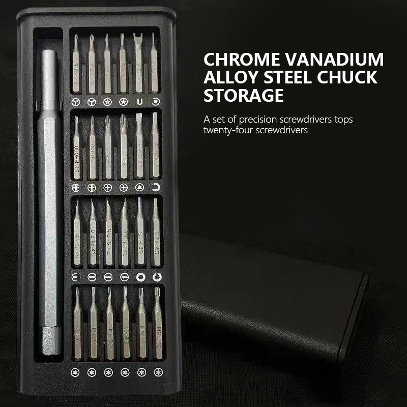 24 in 1 New Precision Screw Multi Screwdriver Kit 60HRC Magnetic ...