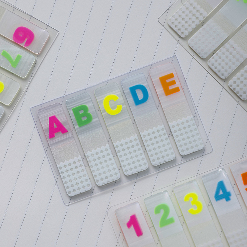 100 Sheets Transparent PET Sticky Note Creative Writable Numeric ...