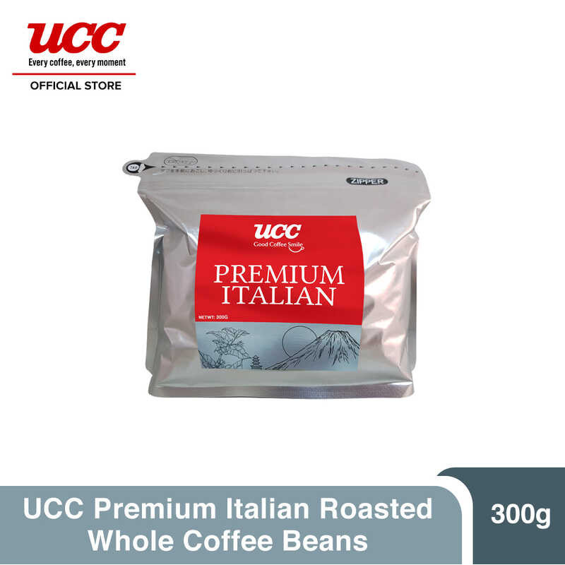 UCC Premium Italian Roasted Whole Coffee Beans 300g | Shopee Philippines