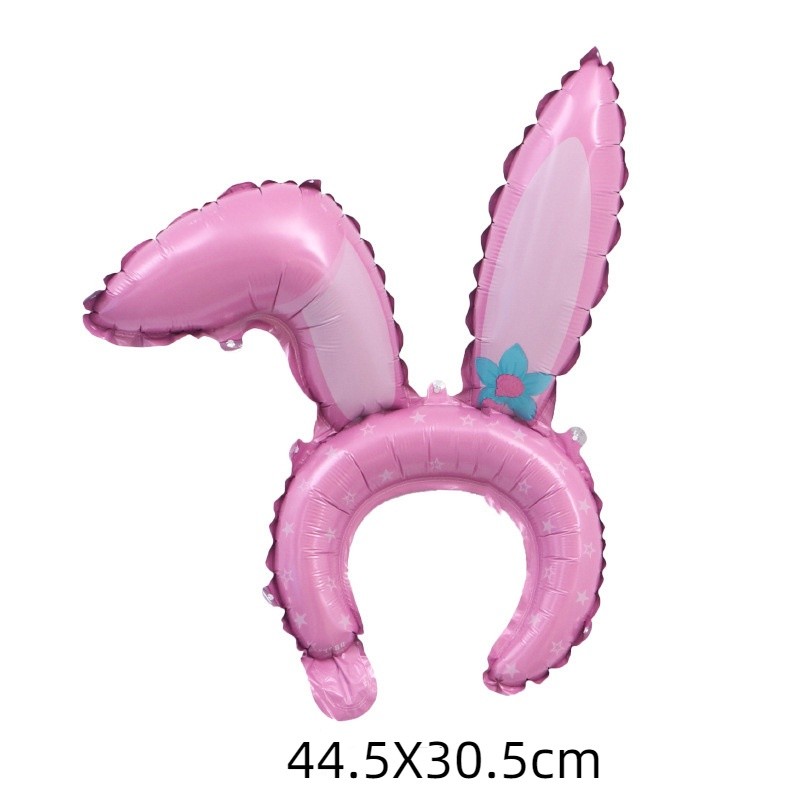 10pcs Easter Bunny Ears and Carrot Headband Balloon set - Multi-colored ...