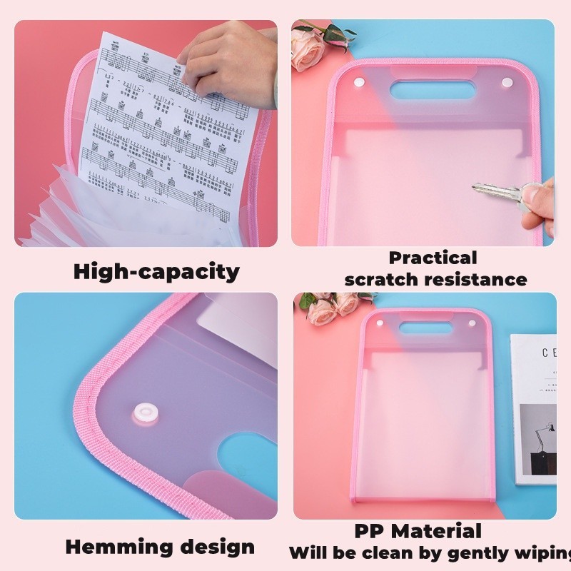 Folder File Organizer Expanding File Folder Clear Book 13 layer test ...