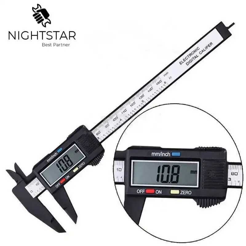 Nauwkeuriger 150mm Caliper Electronic Digital Pachometer Carbon Fiber ...