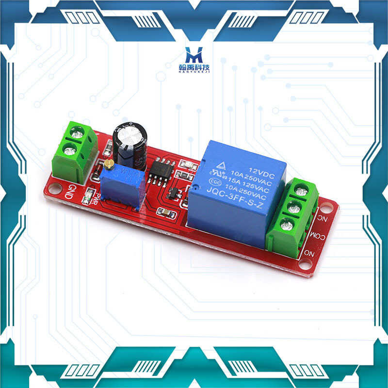 NE555 delay module monostable switch relay delay on/off switch (12V ...
