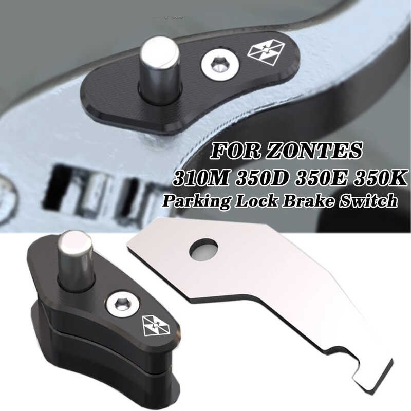 Motorcycle Lock Buckle Modified Cow Horn Parking Handbrake Brake Switch