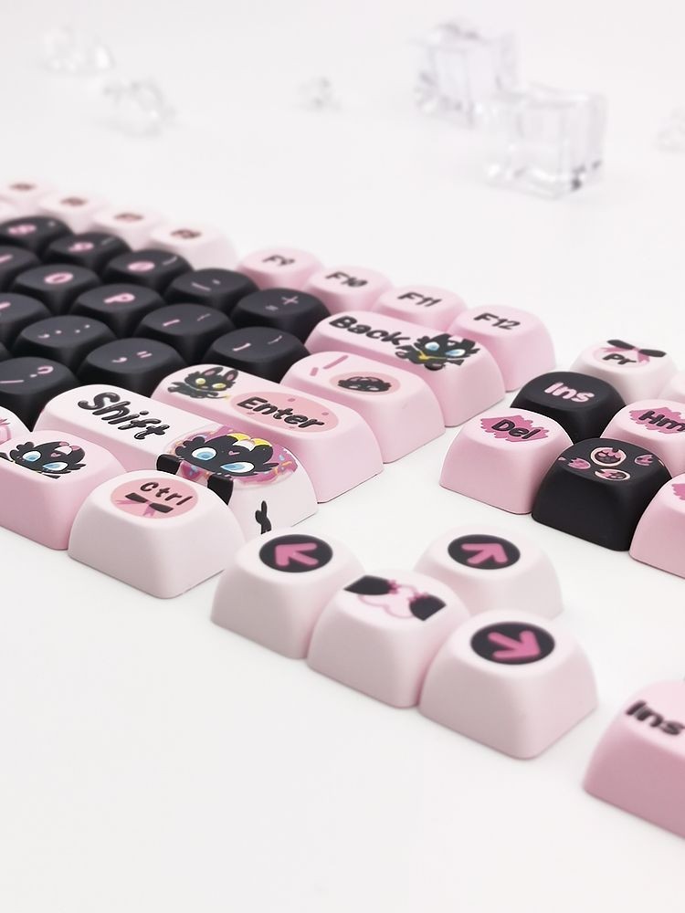 125/134 Keys Toothless Dragon Keycaps MOA Cherry Profile PBT Dye ...