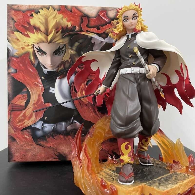 Mga Demon Slayer Rengoku Kyoujurou Anime Action Figures Diy Pvc Kimetsu ...