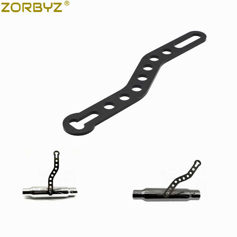 88 ZORBYZ Motorcycle Black Retro Exhaust Hanger Bracket Exhaust Muffler ...