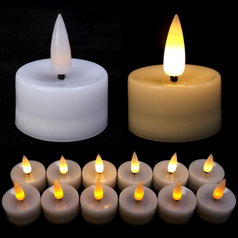 LED Flameless Taper Candles - Electronic Candlesticks - Long Fake ...