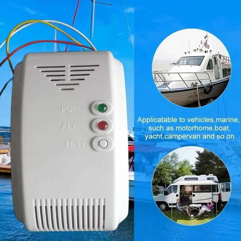 Tt RV Cam g Safety Propane Butane 12V Gas LPG Marine LED Camper Motor ...