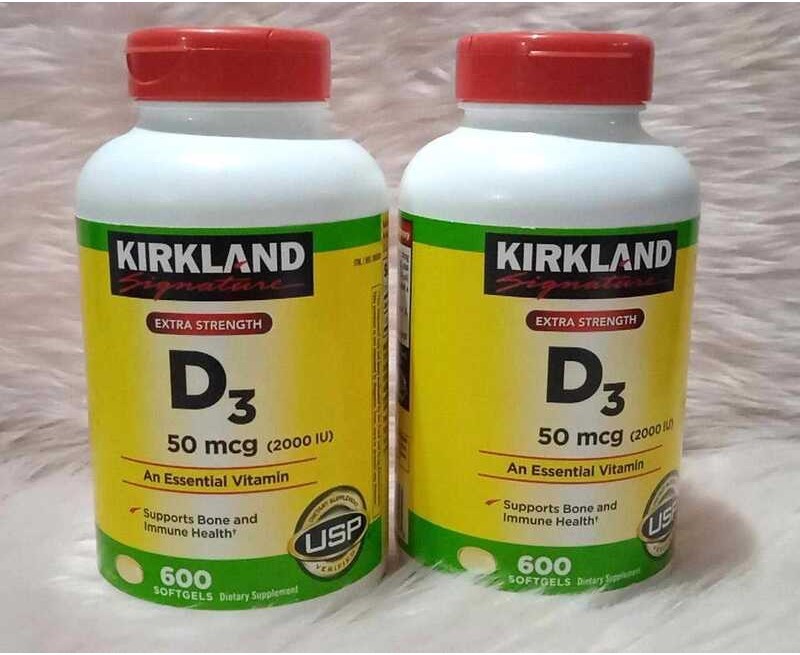 Kirkland Vitamin D3 50 mcg 2000 IU 600 Softgels Exp May 2025 Shopee Philippines