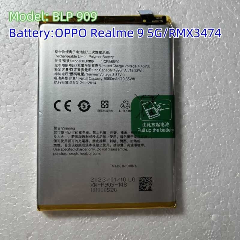 Baterya BLP 909 OPPO Realme 9 5G/Rmx 3474 Blp909 5000Mah Pagpapalit ...