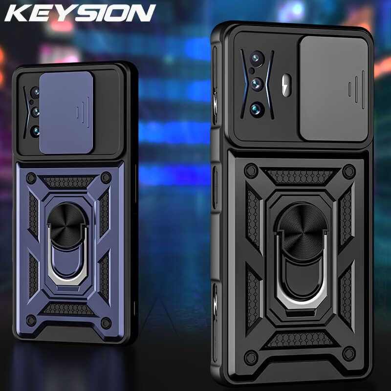 Keysion Shockproof Case Para Sa Xiaomi Poco F4 Gt F3 5g F3 Gt X5 Pro 5g Push Pull Camera 1816