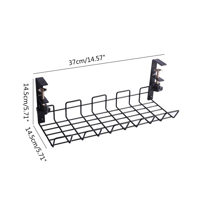 Under Desk Cable Management Tray Expandable Cable Storage Rack Socket ...