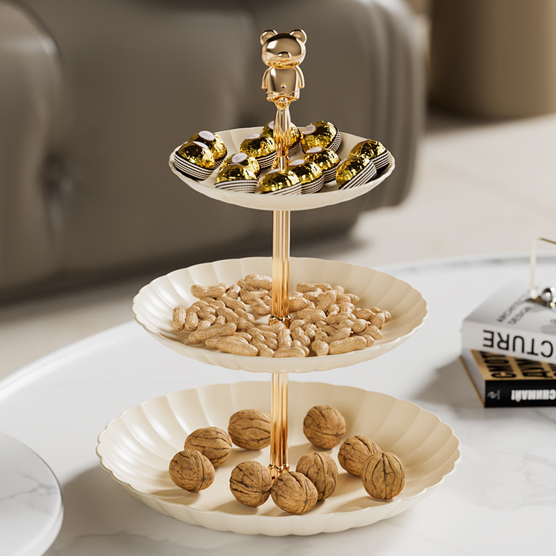3 Tier High Tea Stand Multi-Layer Dessert Tray Cupcake Cakes Fruit ...