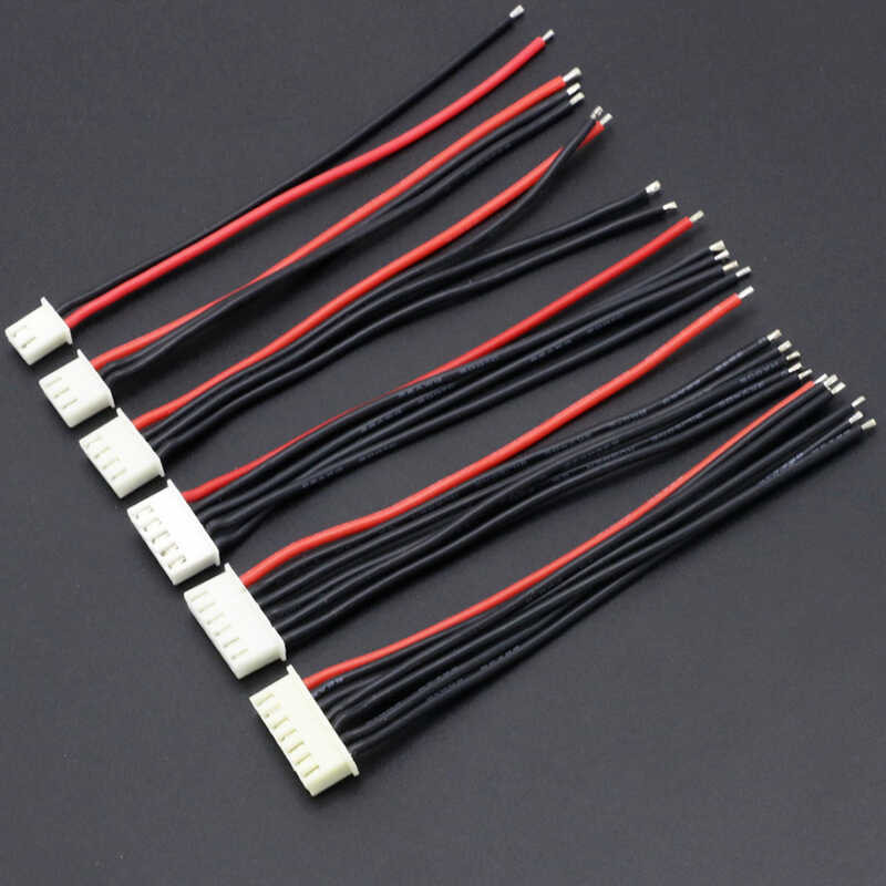 5pcslot 1s 2s 3s 4s 5s 6s Lipo Battery Balance Charger Cable Imax B6 Connector Plug Wire 