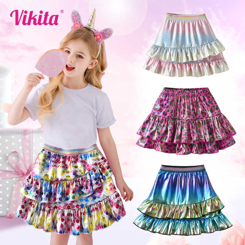 VIKITA Bata Miniskirts Autumn Spring Colorful Children Princess Mermaid ...