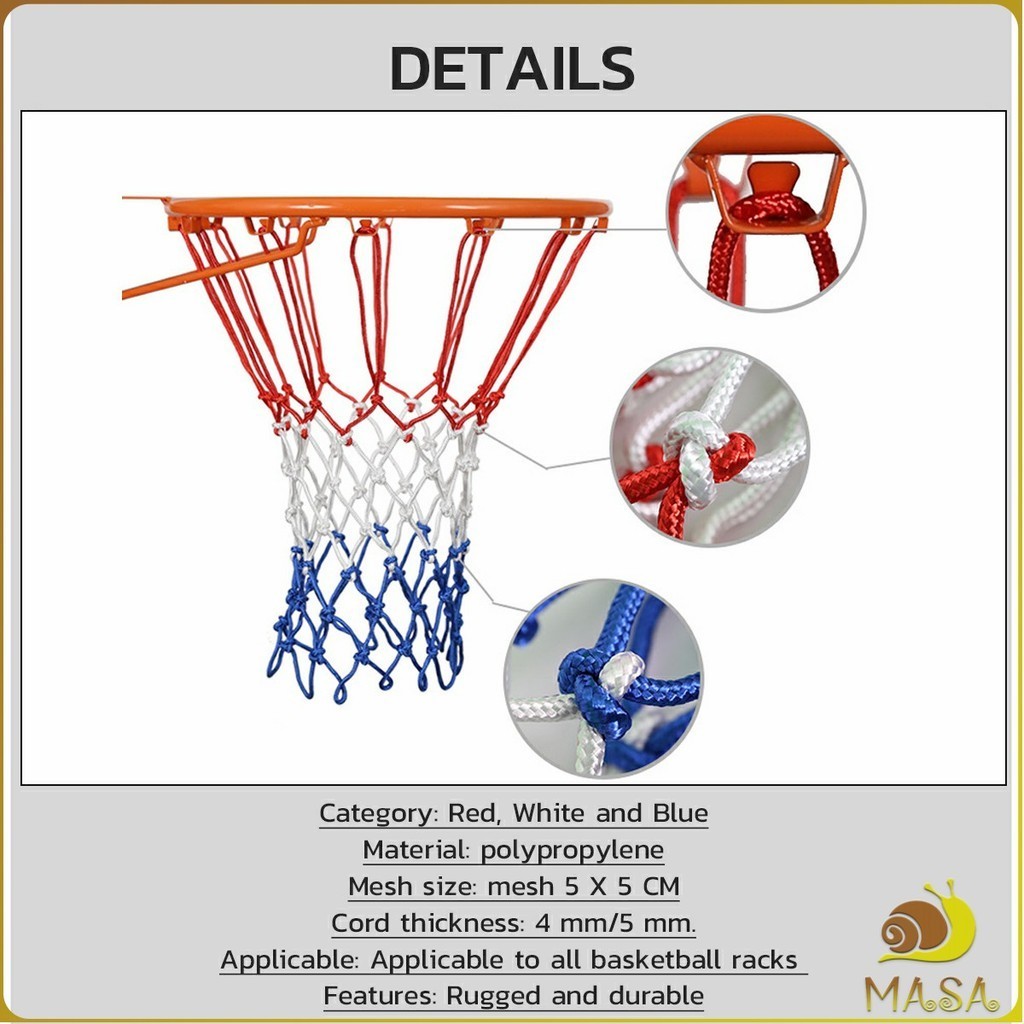 MASA Standard Basketball Nets All-Weather Heavy Duty Outdoor Net ...