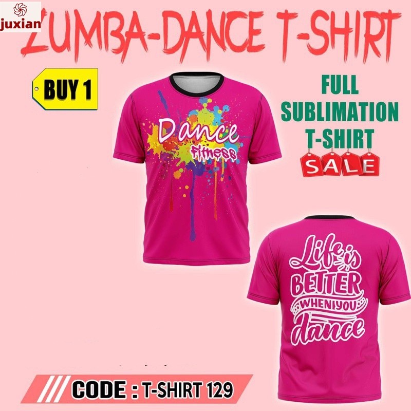 ZUMBA T-SHIRT FULL SUBLIMATION | Shopee Philippines
