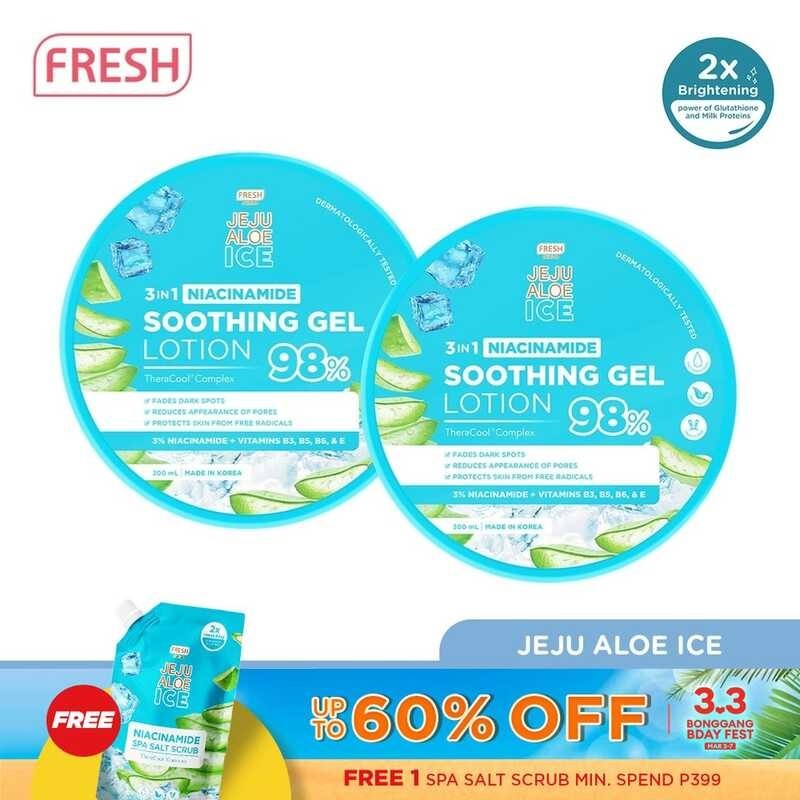 Fresh Skinlab Jeju Aloe Ice Soothing Gel Lotion (300ml) - Multi-use ...