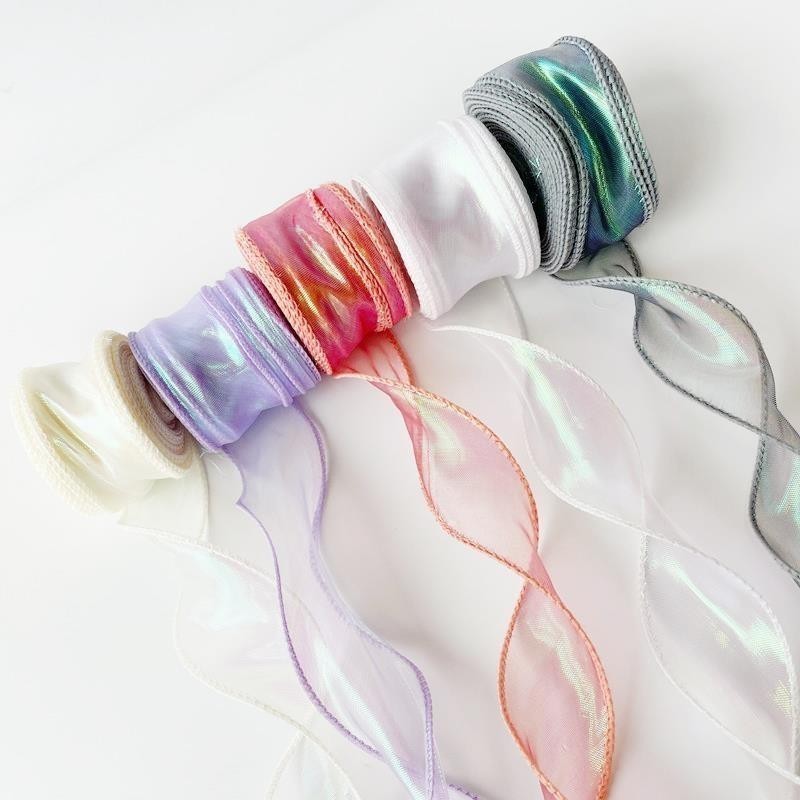 9m Fishtail yarn ribbon cake bow tiara gift Colorful fishtail yarn ...