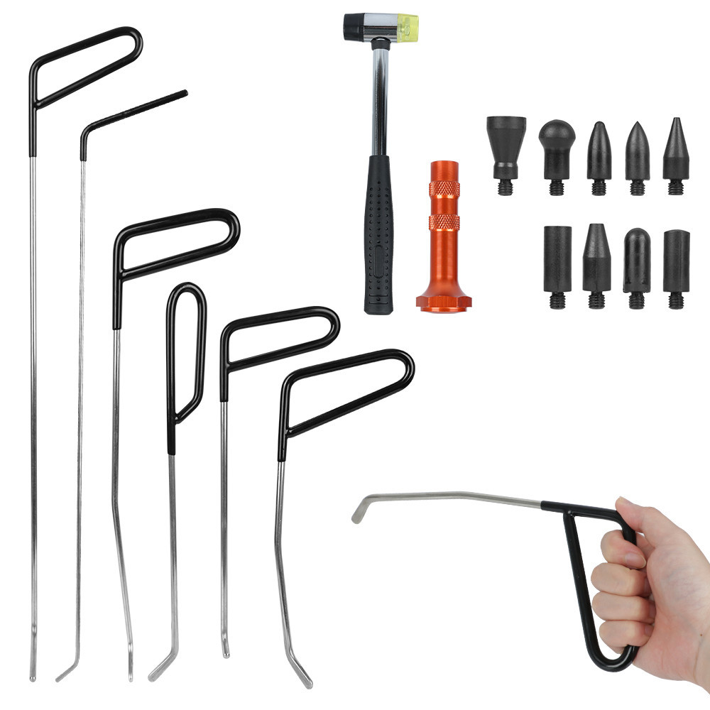 Car Dent Puller Rod Hook Hammer Door Dent Ding Hail Fix Removal Repair ...