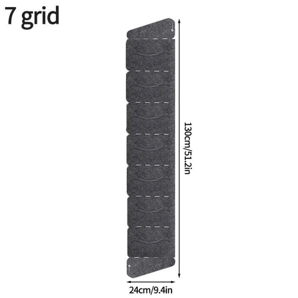 7/14 Grids Felt Hat Storage Rack Wall Hat Racks Gray Cap Holder Door ...