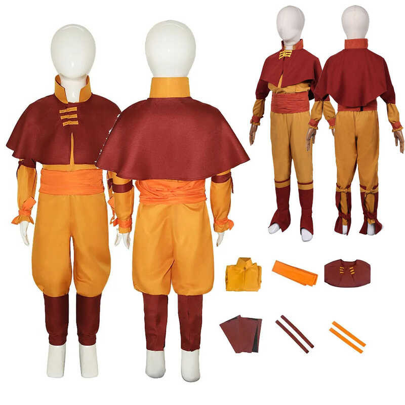 Fantasia Outfits Disguise Costume Aang Cosplay Children Avatar Anime ...