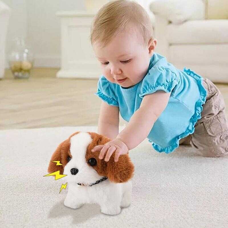 유 Barking Toys Children Tail Wagging Head Nodding Battery Operated ...