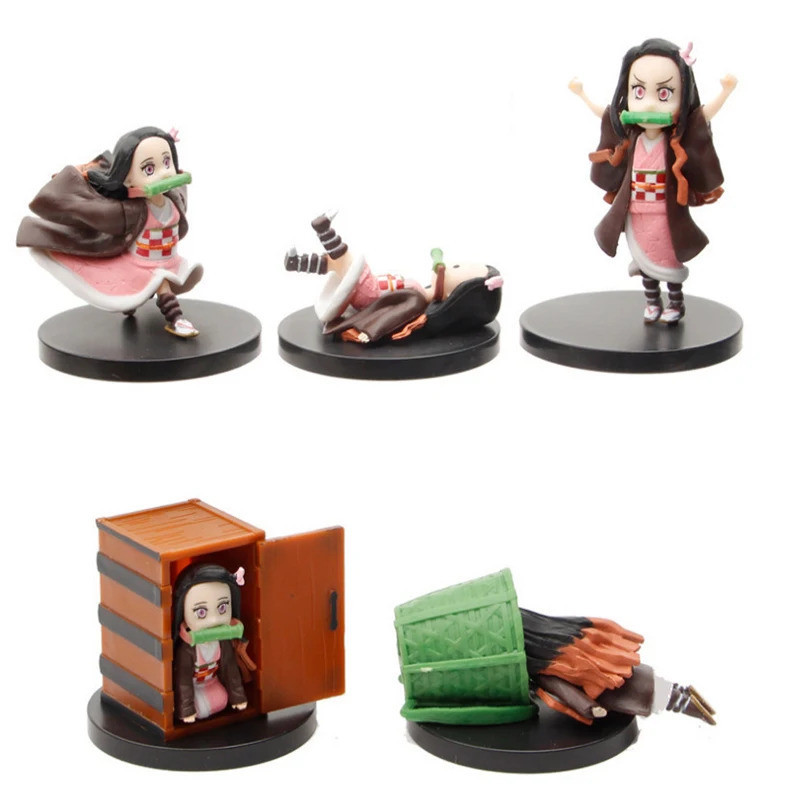 Hashibira Inosuke Kamado Nezuko Girls Running Battle and Hiding in ...