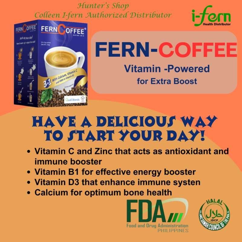 Fern COFFEE, 10sachet, Coffee with Vitamins, 210g | Shopee Philippines